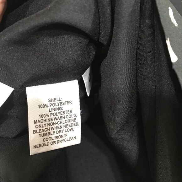 ANN TAYLOR LOFT BLACK WHITE MINI SKIRT 6 - Picture 6 of 12